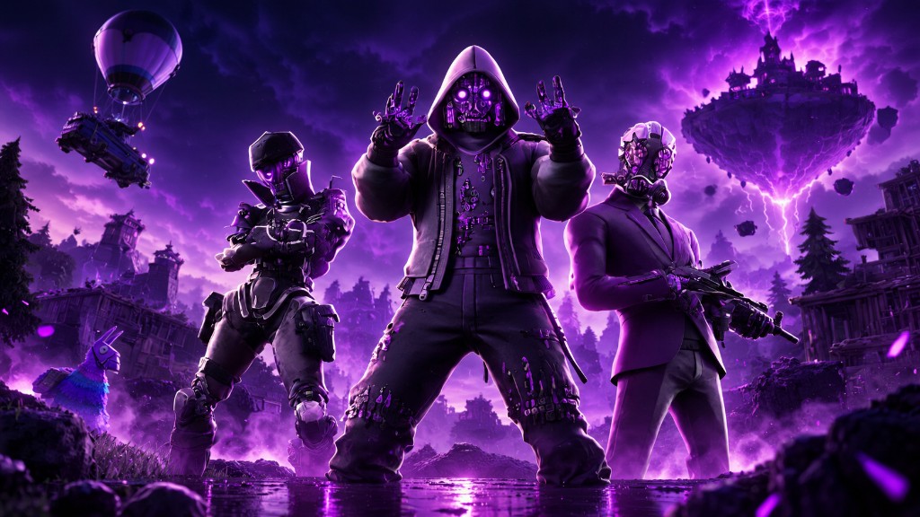 Fortnite cheats hero artwork — Battle Bus, operators and PC Aimbot and ESP software